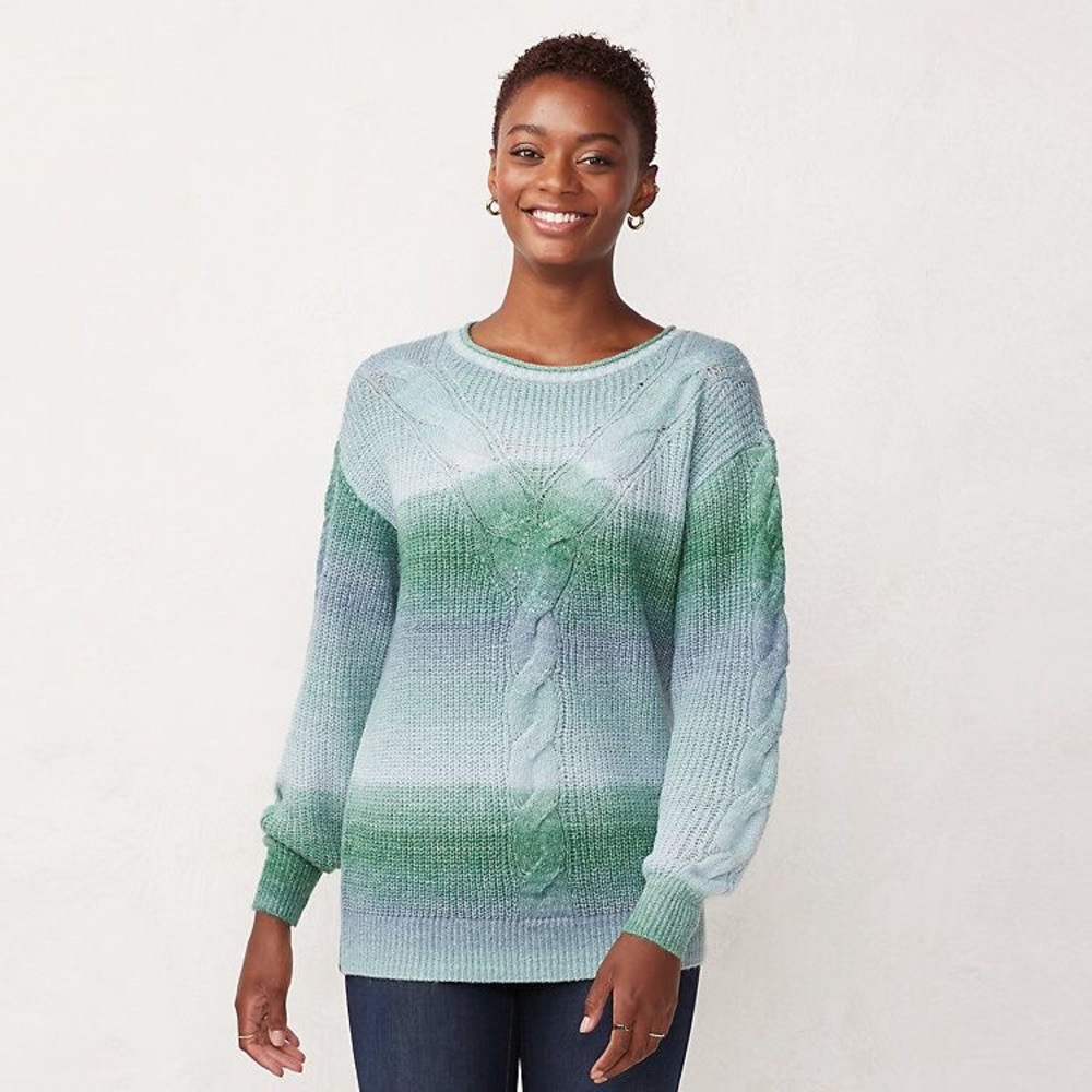 Lauren Conrad Knitted Cable Sweater